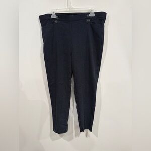 89th & Madison Women's Navy micro dot Trousers